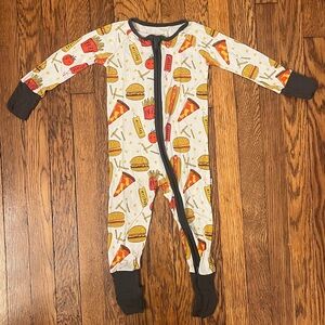 Little Sleepies Zippy Size 6-12 months | Fast Food Print